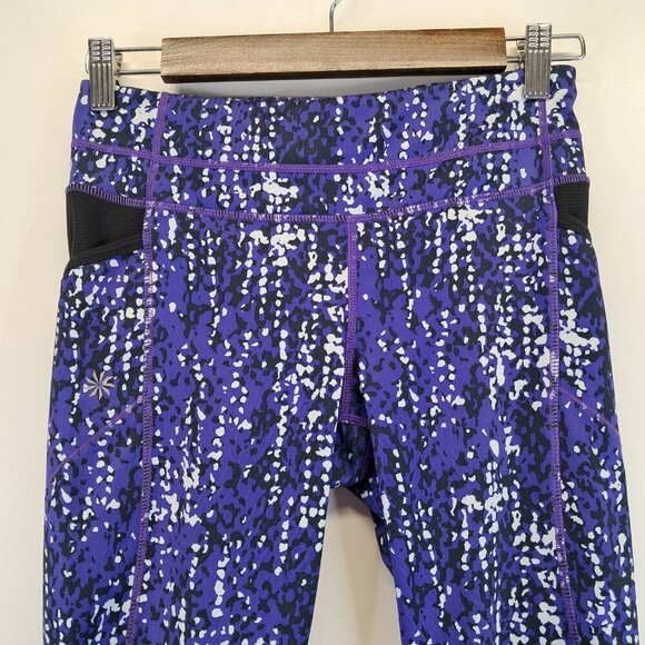 Athleta Be Free Knickers Crop Tights Multicolor Leggings Size XS - Picture 2 of 11